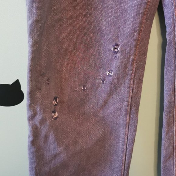 Vintage 80s GWG King Jeans Distressed 34 Union Made Alberta - Picture 4 of 12